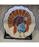 Thanksgiving DASH OF THAT Ceramic Turkey FRIENDSGIVING Serving Platter S... - £23.73 GBP