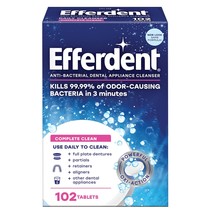 Efferdent Retainer Cleaning Tablets, Denture Cleanser Tablets for Dental Applian - £7.97 GBP