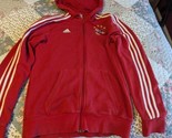 ADIDAS FC BAYERN MUNCHEN FULL ZIP HOODED SWEATSHIRT JACKET Adult Small - £11.76 GBP