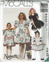 McCalls Sewing Pattern 6340 Dress Petticoat Girls Size 10-14 Vintage UNCUT - $8.96