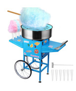 Commercial Cotton Candy Machine with Cart Blue 1100W Electric Candy Flos... - £607.06 GBP