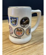 Vintage Kennedy Space Center Souvenir Stein Mug Travel Florida KG JD - $367.22 MXN
