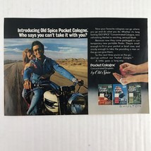 Old Spice Pocket Cologne Vtg 1977 Print Ad - £7.90 GBP