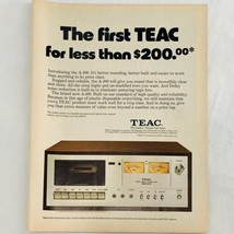 Vintage 1970&#39;s Technics A-100 Stereo Cassette Tape Deck Magazine Print Ad 8 x 11 - £5.21 GBP