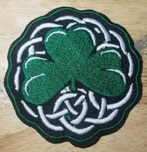 Celtic Knot With Clover - Iron On/Sew On Patch       10218 - £6.15 GBP