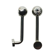 Piercing de clítoris vertical VCH con barra Christina de titanio con gema... - £11.20 GBP