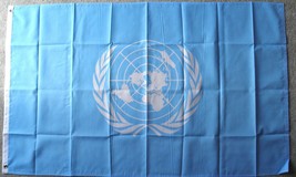 United Nations Un Polyester Flag 3 X 5 Feet - £11.87 GBP