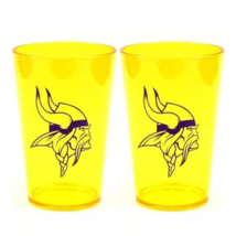 2pk NFL Minnesota Vikings Football Official Merch 12oz Yellow Acrylic Tumbler - $13.54