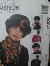 Sewing Pattern Winter Hats (Partially Cut) One Size 9063 - £3.92 GBP
