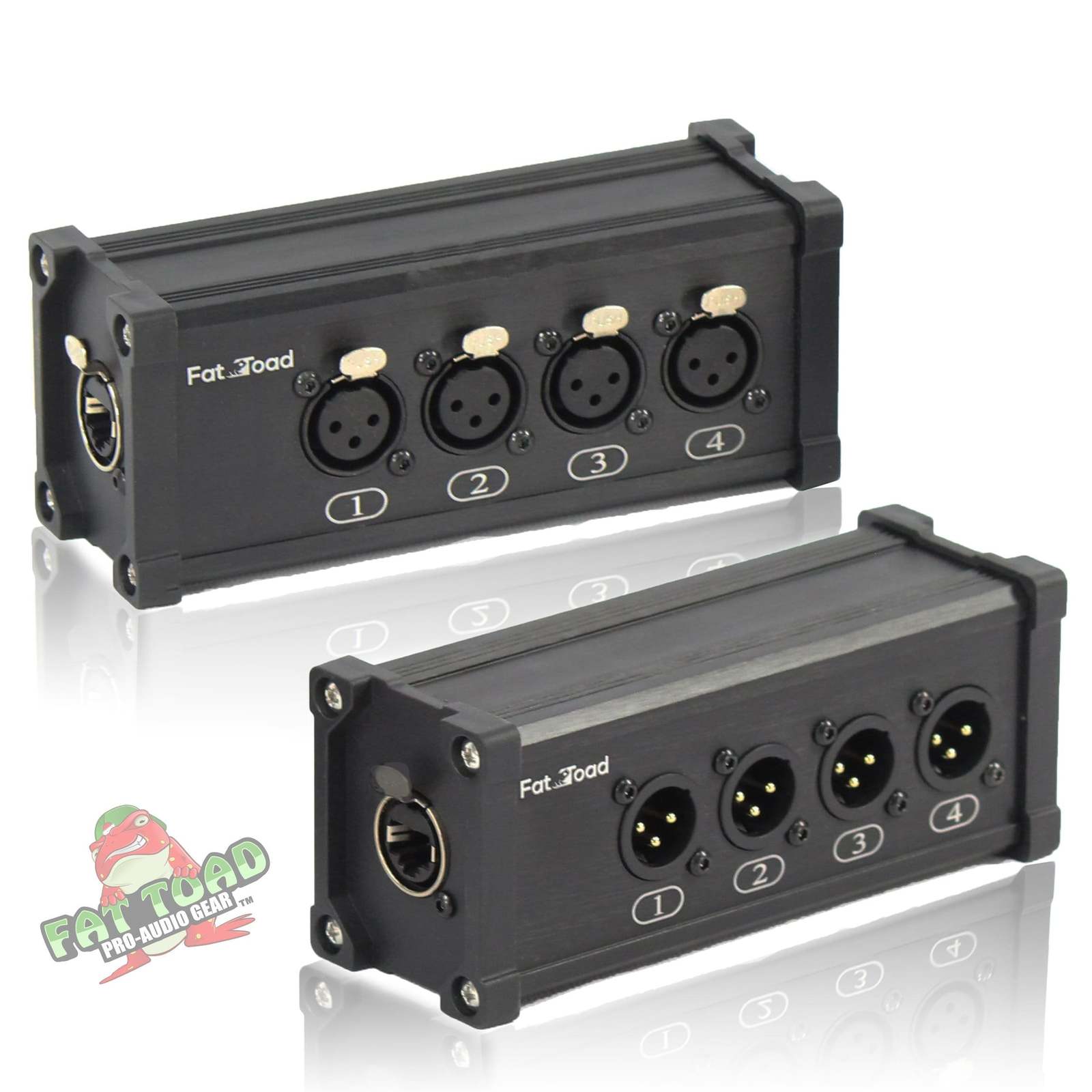 4 Channel DMX Over Network Signal XLR Cable Extender by GRIFFIN - Male & Female