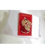 Holiday Lane Gold-Tone Crystal Angel &amp; Harp Pin CHR108 $24 - $200.86 MXN