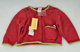 Vintage 2006 Gymboree Does your Garden Grow Bunny Cardigan Sweater 12-18... - $39.59