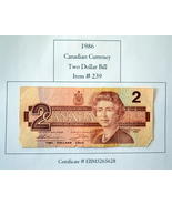 Canada Banknote,1986,2 Dollar Bill, # 239, 2 dollar bill, Canadian 2 dol... - £7.44 GBP