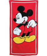 Disney MICKEY MOUSE Cotton Terry 58&quot; x 28&quot; BEACH TOWEL by Jerry Leigh - $27.14 CAD