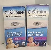 Lot Of 2 Clearblue Digital Ovulation 20 Tests Total Exp 05/24 07/25 New - $24.74