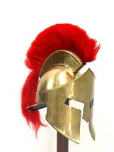 NauticalMart Medieval Roman Spartan Helmet King 300 Leonidas Armor W/Red Plume - £103.11 GBP