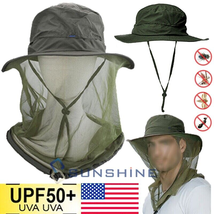 Outdoor Head Face Hidden Mesh Cap Sun Mosquito Bee Insect Bug Protection Net Hat - £14.47 GBP