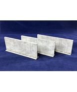 Concrete Walls (x3) Zombie Apocalypse 28mm Terrain Modern Wargames v1a - $18.04 CAD