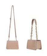 Ladies Casual Chain Hand/Shoulder Bag - Apricot - £53.44 GBP