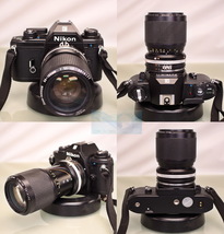 NIKON EM Vintage SLR 35mm Camera with Nikon 35~105mm f/3.5~4.5 Zoom NIKK... - $158.88