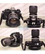 NIKON EM Vintage SLR 35mm Camera with Nikon 35~105mm f/3.5~4.5 Zoom NIKK... - £127.00 GBP