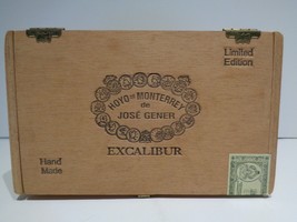 Hoyo De Monterrey De Jose Gener Excalibur No. I Hinged Cedar Cigar Box - £9.62 GBP