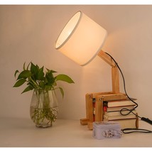 Cute Desk Lamp,Unique Table Lamps,Wood Bedside Table Lamp Fun Funky Person Lamp  - £43.29 GBP