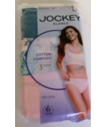 3 Jockey Elance Cotton Comfort Bikini Size 7 Multi-color Style 1489/357 - $18.79