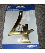 Solid Brass 4” Decorative House Number #4 - $5.22 CAD