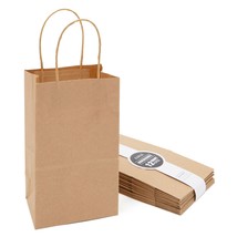 12 Pack Small Gift Bags With Handles For Party Favors, Goodies, 5.3 X 3 X 8.5&quot; - £15.71 GBP