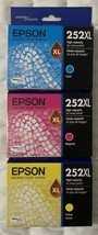 Epson 252XL Color Ink Set T252XL220 T252XL320 T252XL420 Genuine OEM Bulk... - £116.40 GBP