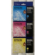 Epson 252XL Color Ink Set T252XL220 T252XL320 T252XL420 Genuine OEM Bulk... - £116.44 GBP