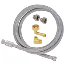 Everbilt 6 ft. x 3/8 in. x 3/8 in. Universal Dishwasher Supply Connector 98283 - £15.53 GBP