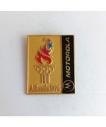 Vintage 1996 Atlanta Motorola USA Olympics Lapel Hat Pin - £6.48 GBP