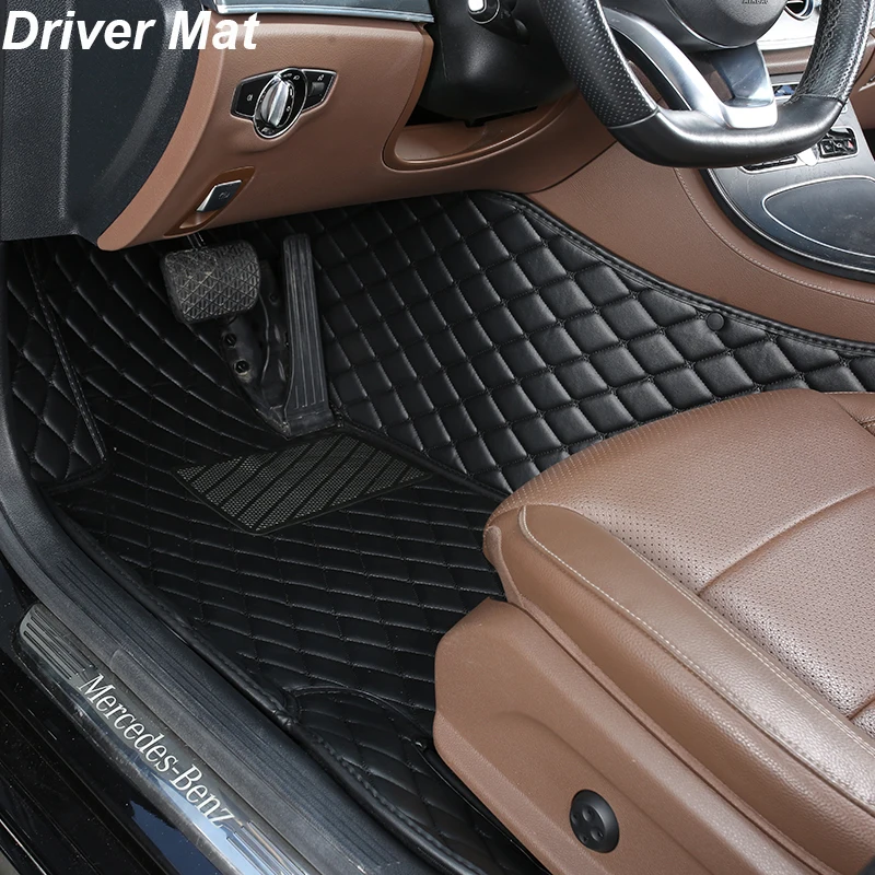 1 PCS Custom Leather Car Floor Mats For Mercedes Benz C Class C W203 200... - £29.38 GBP+