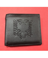 NEW ALBANIA EAGLE BLACK WALLET-POCKET WALLET-MEN ACCESSORIES-SOUVENIR-9.... - £11.35 GBP