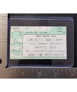 GRATEFUL DEAD - VINTAGE OCTOBER 1, 1989  SHORELINE AMPHITHEATRE TICKET STUB - $10.00