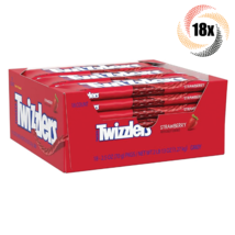 Full Box 18x Packs Twizzlers Strawberry Licorice Twists Low Fat Candy | 2.5oz - £24.07 GBP