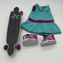 My American Girl Doll Skateboarding Outfit &amp; Longboard Skateboard Retire... - £9.01 GBP