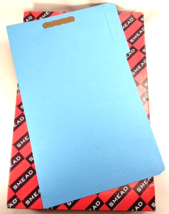Smead 17040 2 Fastener File Folder Reinforced 1/3-Cut Tab Legal Size Blue - £9.48 GBP