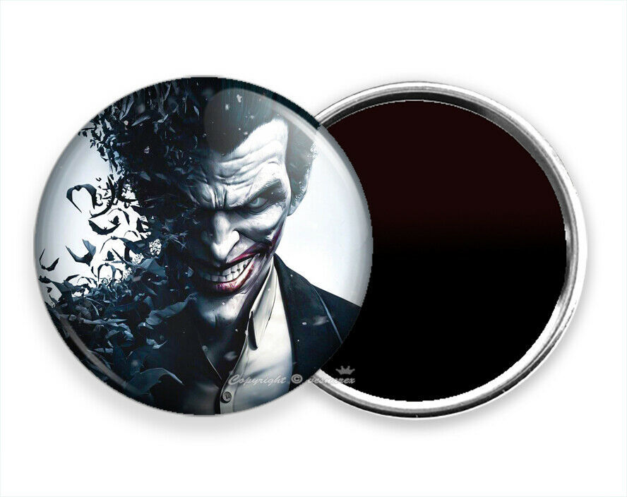 Joker Super Villain Gotham City Batman Dark Knight Hd Fridge Refrigerator Magnet Mixed Media