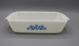 Vintage Anchor Hocking Blue Cornflower #441 Loaf Pan 1 Qt USA - B - £10.05 GBP