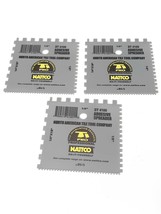 NATTCO DT 4100 Adhesive Spreader square 1/4&#39;&#39;x1/8&#39;&#39;-1/4&#39;&#39;-1/8&#39;&#39;-1/16&#39;&#39; L... - $14.99