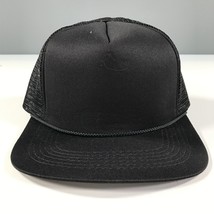 Vintage Truckerhut Schwarz Jungen Jugend Größe Netz Rücken NEW ERA Foremost - $10.87