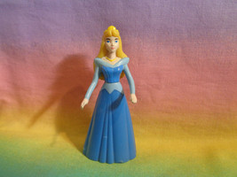 Vintage 1996 McDonald&#39;s Princess Aurora Figure #6 Sleeping Beauty Blue Dress - £1.84 GBP