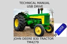 John Deere 830 Tractor Technical Manual TM4279 On USB Drive - £18.94 GBP