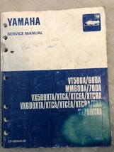 Yamaha Vt Mm Vx Xt 500A 600A 700A Snowmobile Service Repair Manual Oem Factory - £39.07 GBP