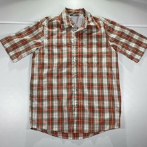 Wrangler Shirt Mens Small Red Cowboy Western Comfort Casual Button Up - £18.13 GBP