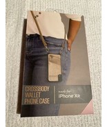 Protective And Pretty - Crossbody Wallet Phone Rose Gold Case - iPhone XR - £11.66 GBP