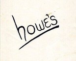 Howe&#39;s Pit Barbecue Restaurant Menu Hawthorne Torrance California 1960&#39;s - £27.75 GBP